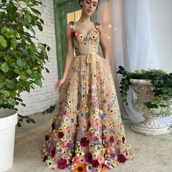 Beautiful Champagne Prom Dress