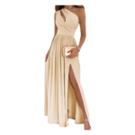 Beautiful One Shoulder Maxi Dress 8211 Perfect for Parties 038 Special Events - Sleek Modern Unique