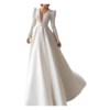 Beautiful White Satin Dress 8211 Perfect for Weddings 038 Formal Events - Refined Premium Comfortable